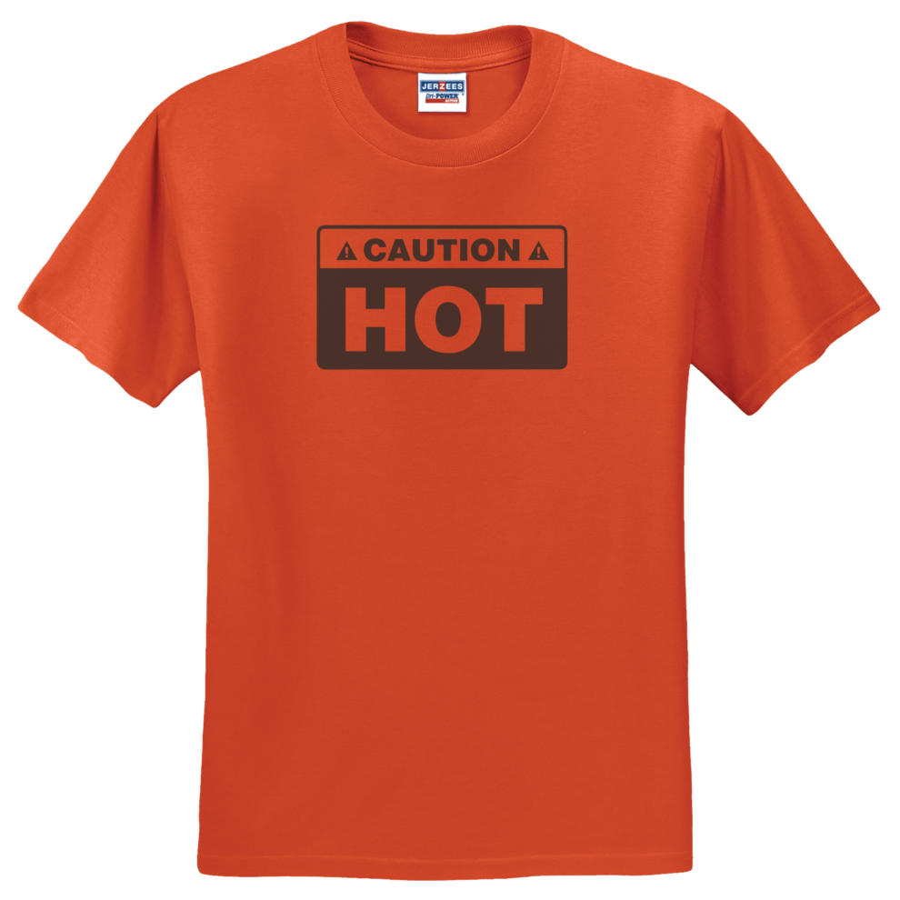 caution hot shirt